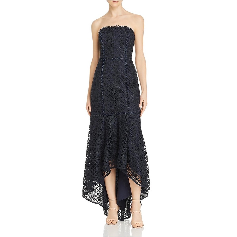Deep Blue Formal Lace Gown